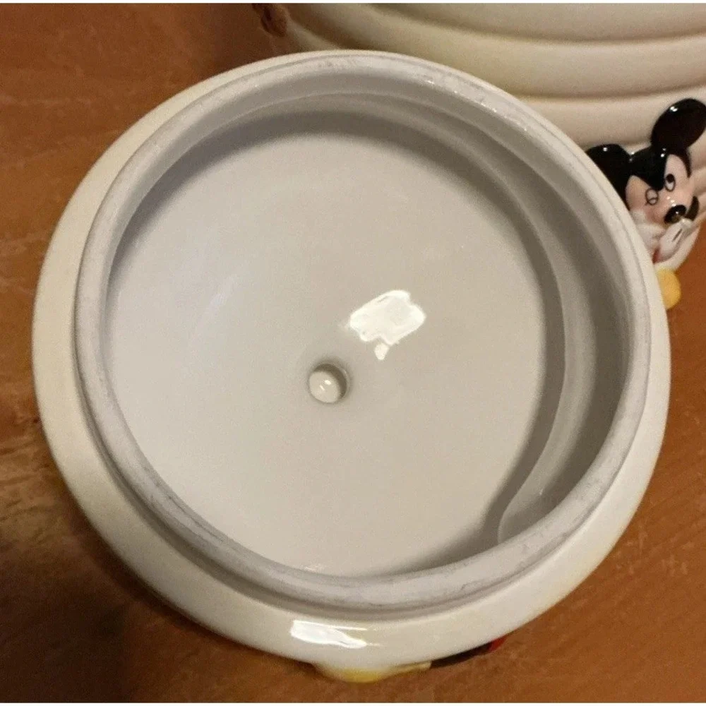 Disney Mickey Mouse Honeycomb Ceramic Cookie Jar, 10.5